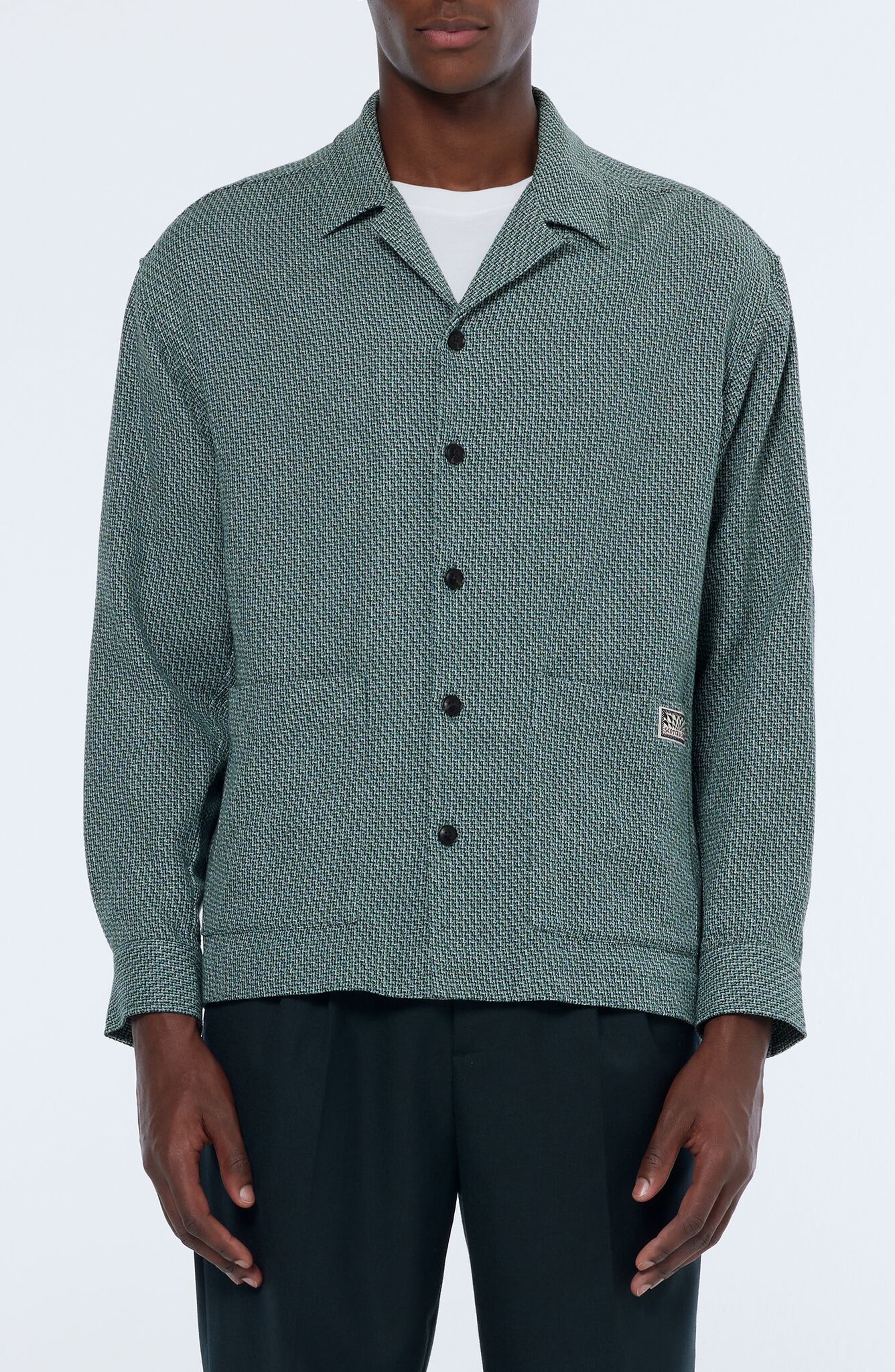 Scotch & Soda Textured Cotton Overshirt
