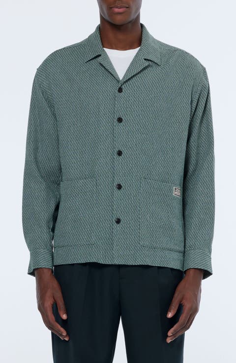Textured Cotton Overshirt