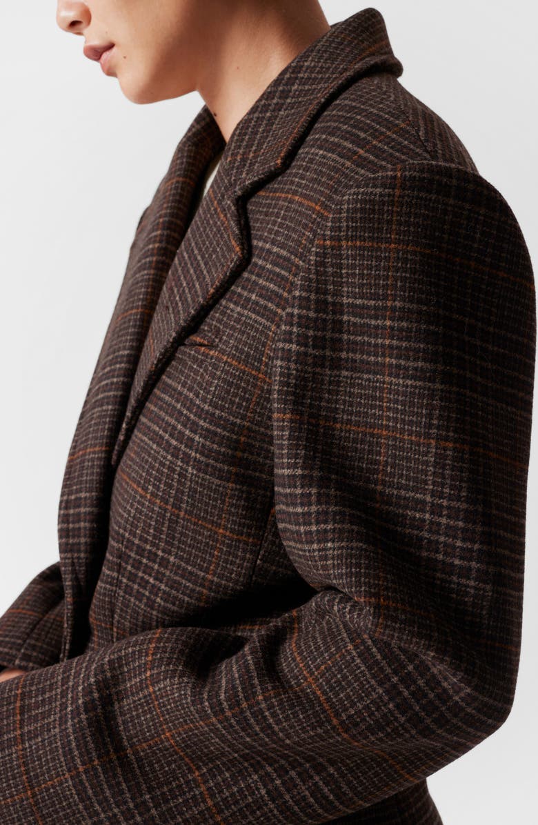 & Other Stories Plaid One-Button Blazer, Alternate, color, 