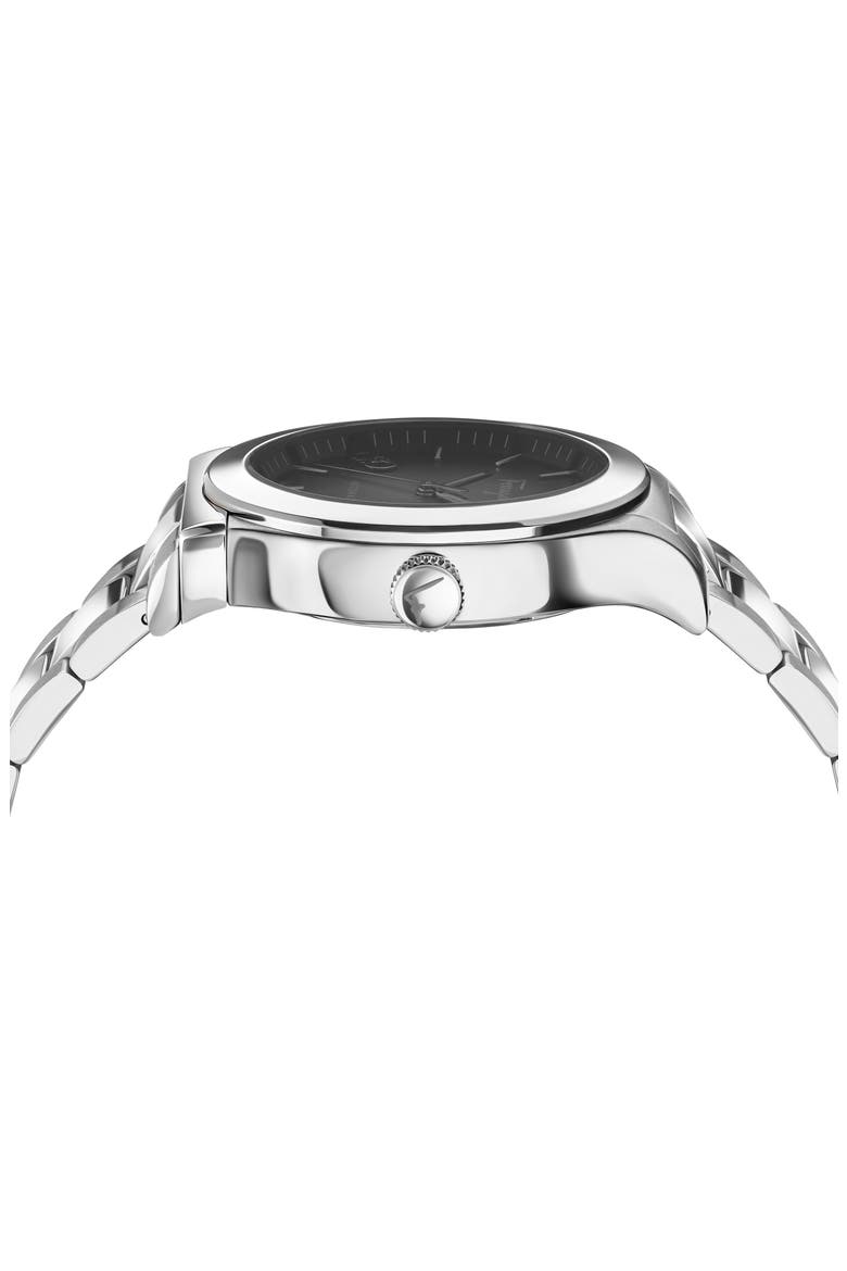 1927 Automatic Bracelet Watch, 42mm, Alternate, color, BLACK/ STAINLESS STEEL