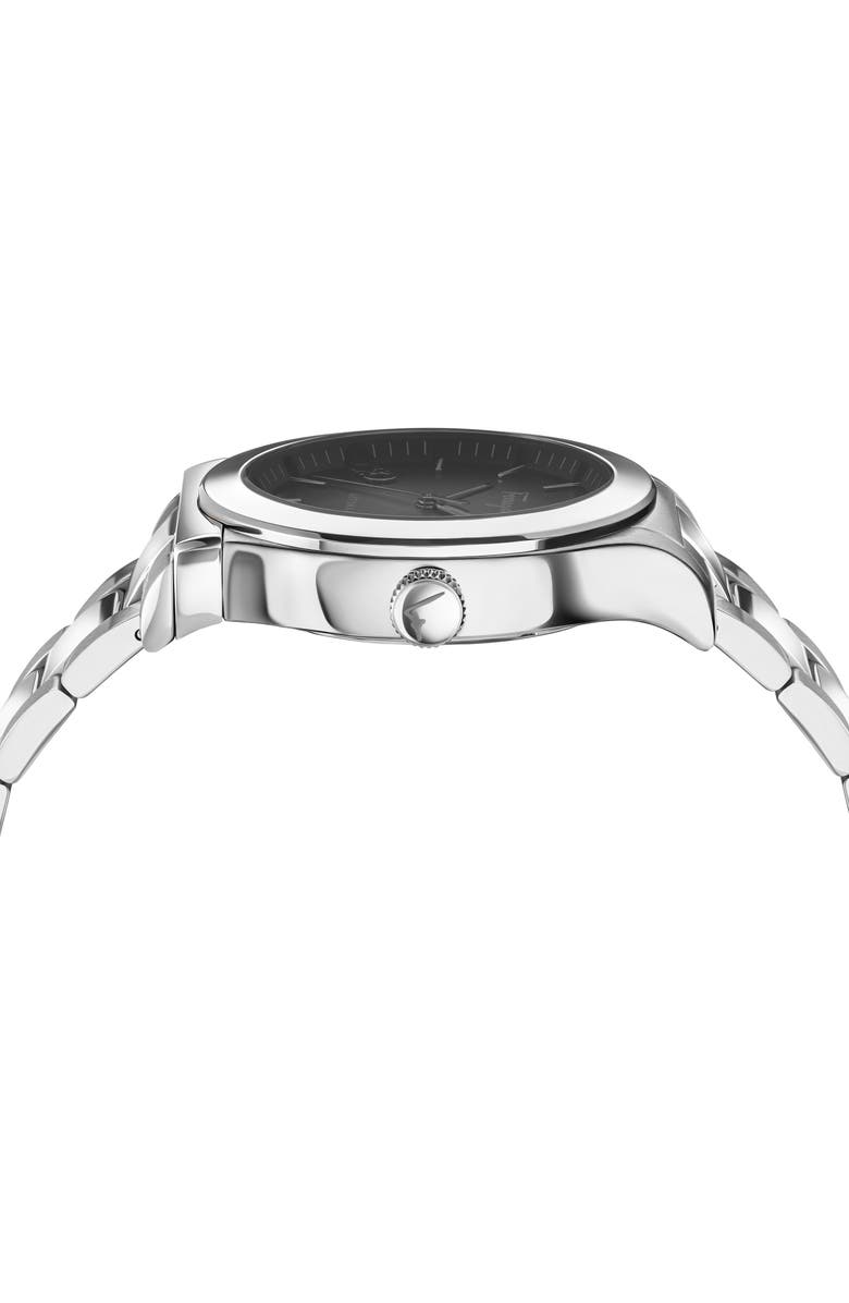 FERRAGAMO 1927 Automatic Bracelet Watch, 42mm, Alternate, color, Black/ Stainless Steel