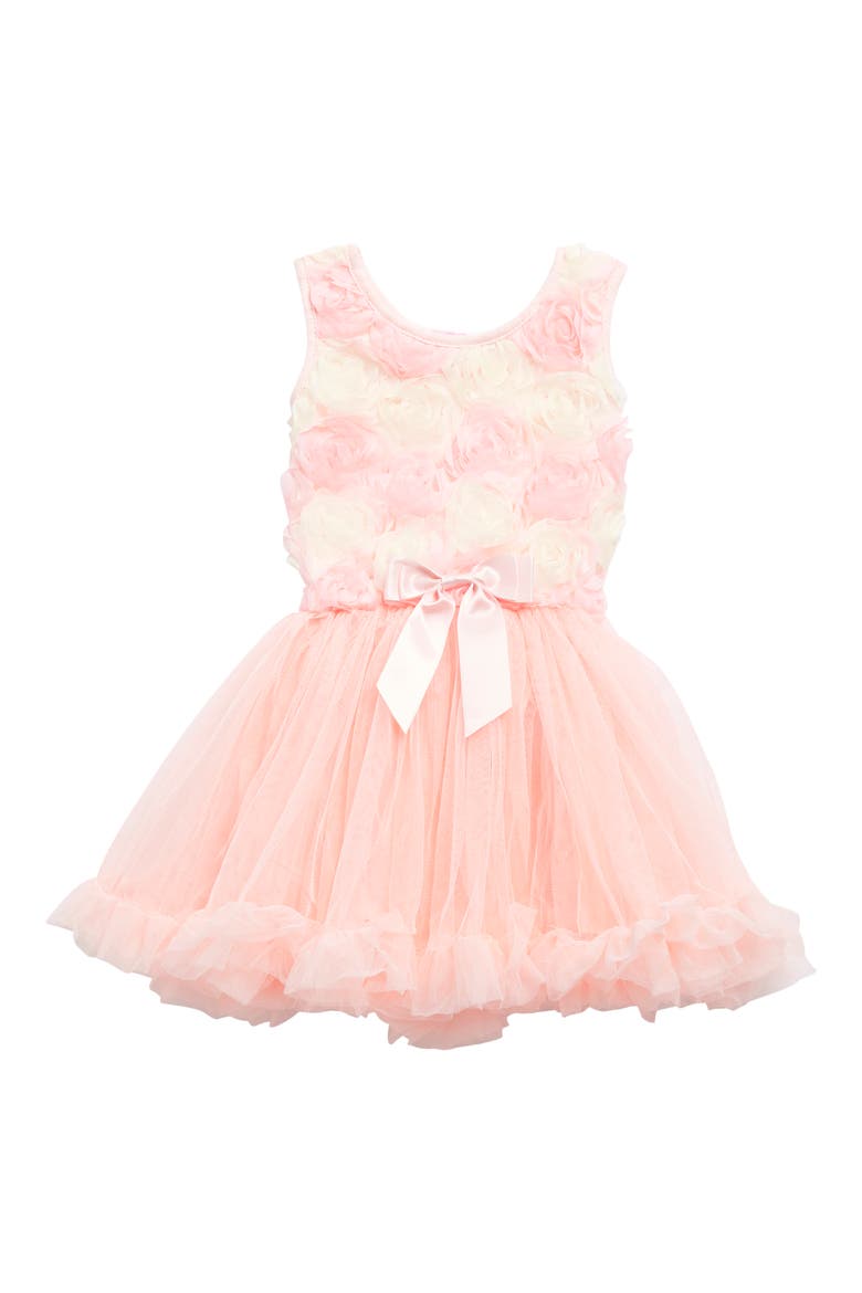 Kids' Soutache Pettidress, Main, color, PEACH/WHT