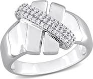 Julianna B. 1/4 CTW Diamond Crossover Design Ring 14k