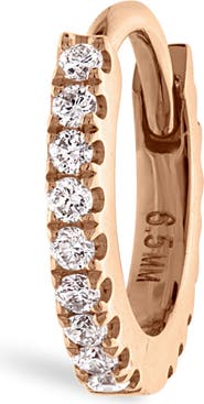 MARIA TASH Diamond Eternity Single Hoop Earring