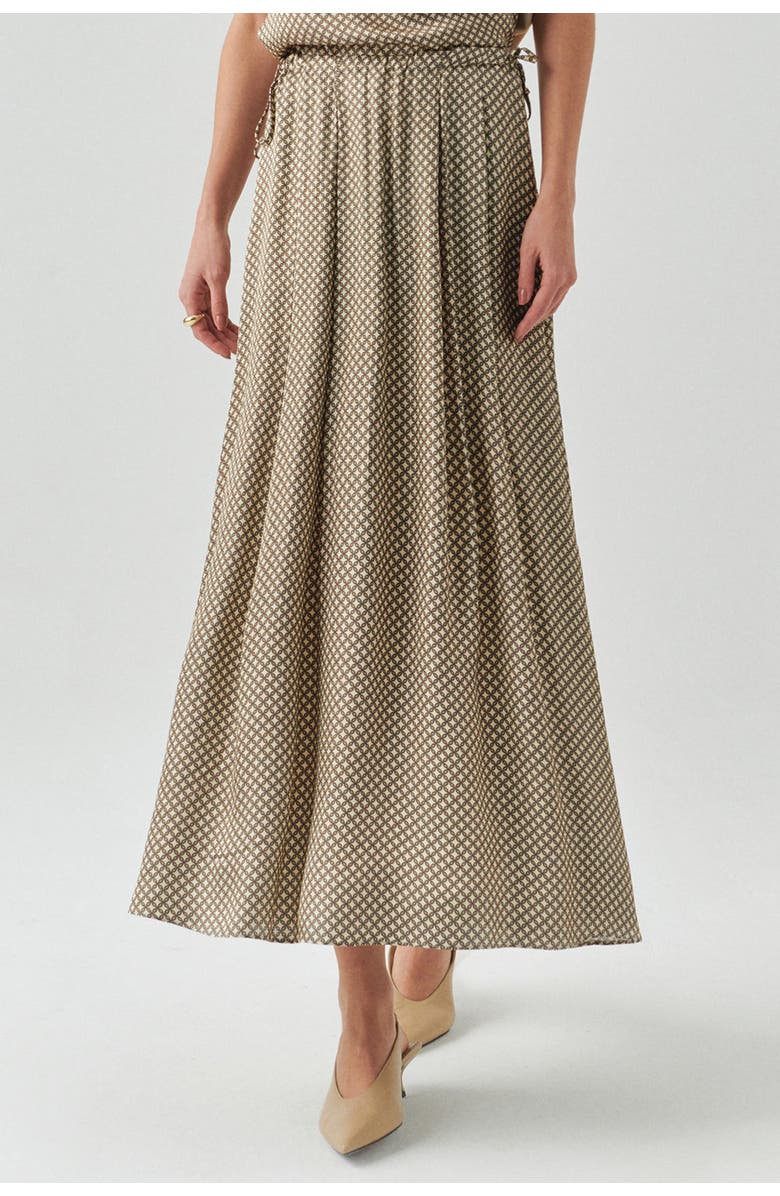 Exquise Dalia Midi Skirt, Alternate, color, Beige