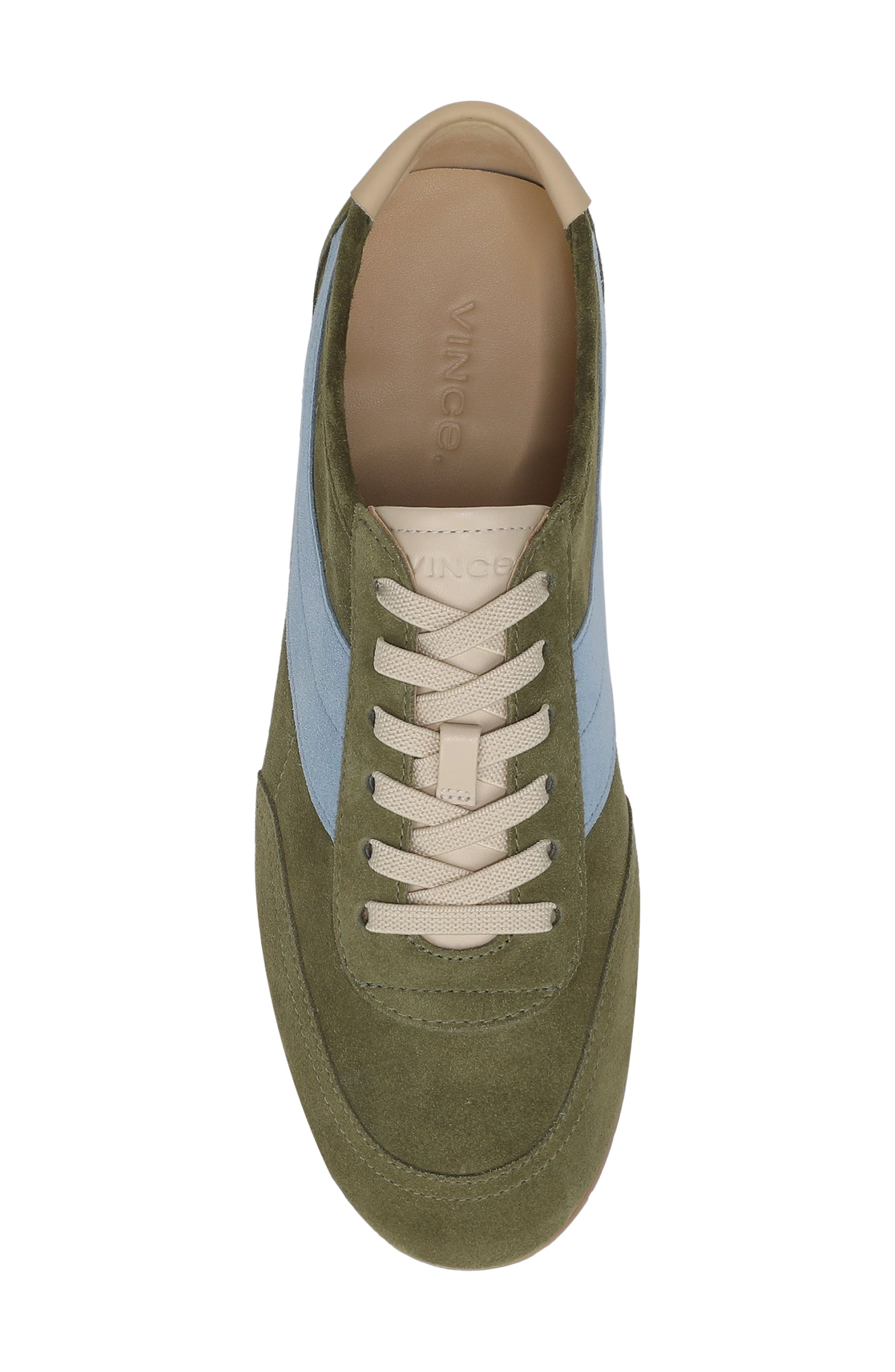 Vince LA Runner Sneaker, Alternate, color, Loden Green/ Glacial Blue