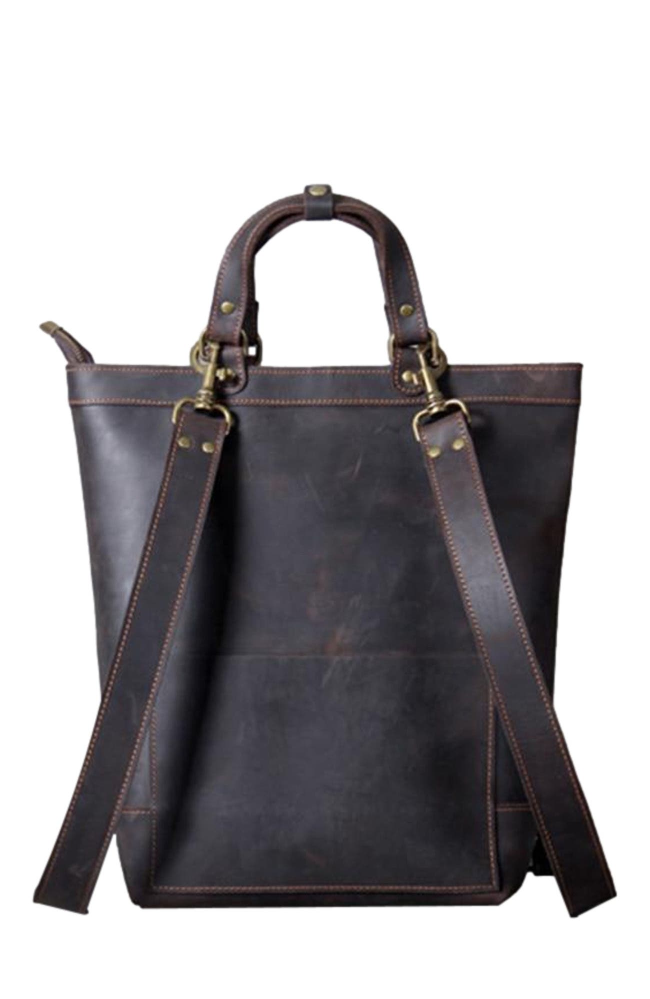 STEEL HORSE LEATHER The Icarus | Handmade Vintage Leather Backpack, Alternate, color, Brown