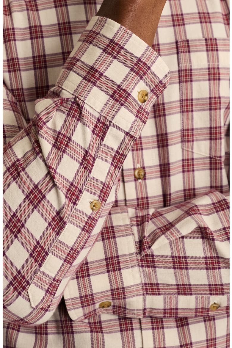 Everyday Slim Fit Plaid Cotton Stretch Flannel Button-Down Shirt, Alternate, color, SIVAN PLAID V2 C15