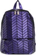 PATRIZIA LUCA Chevron Faux Leather Backpack