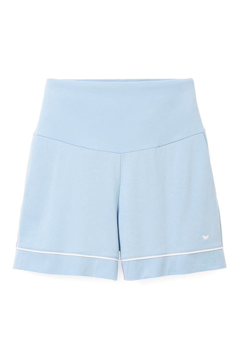 Luxe Pima Cotton Maternity Shorts, Main, color, PERIWINKLE