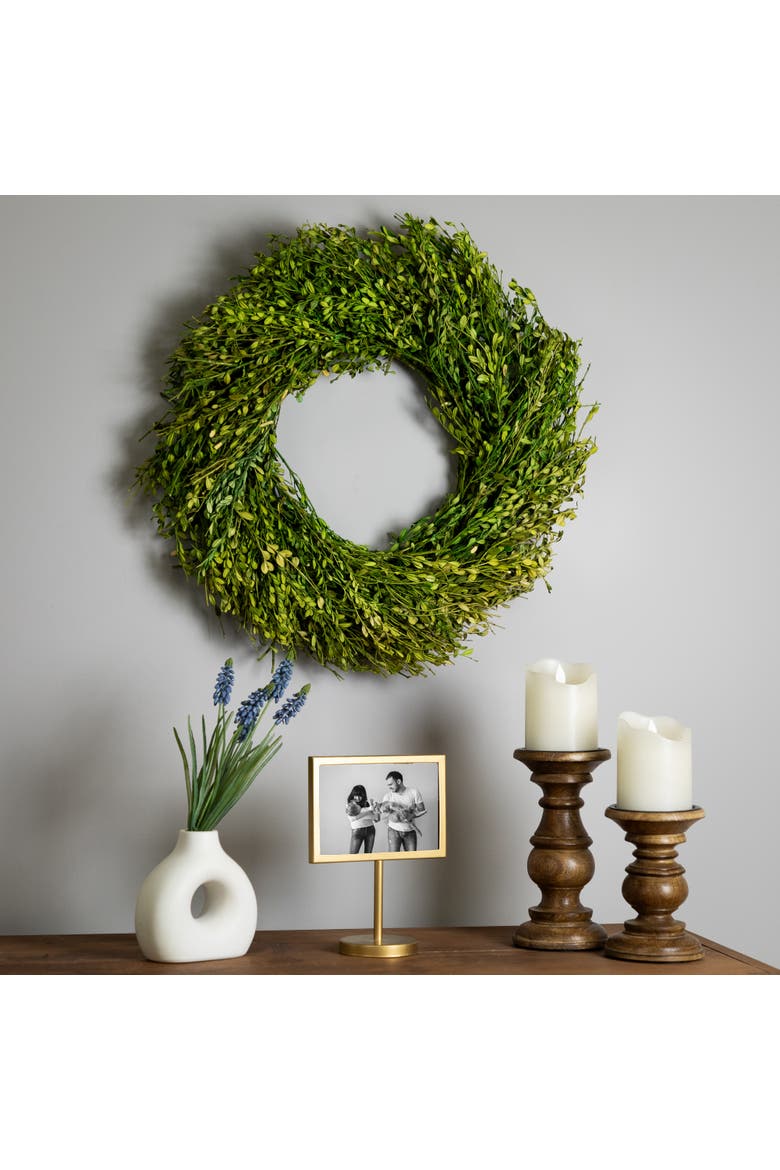 Green Foliage Artificial Spring Wreath - 20' - Unlit, Alternate, color, Green