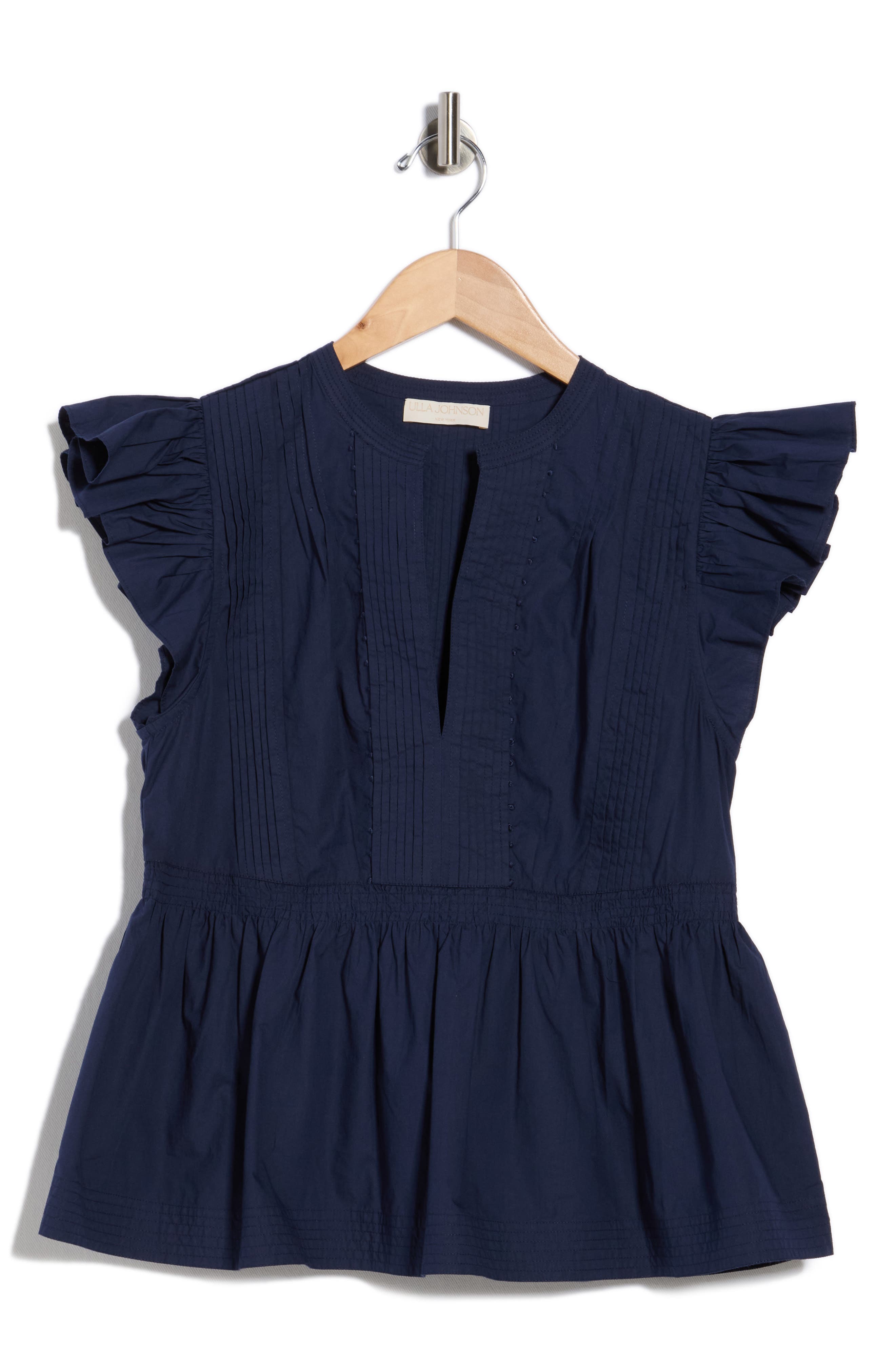Ulla Johnson Luise Flutter Sleeve Top