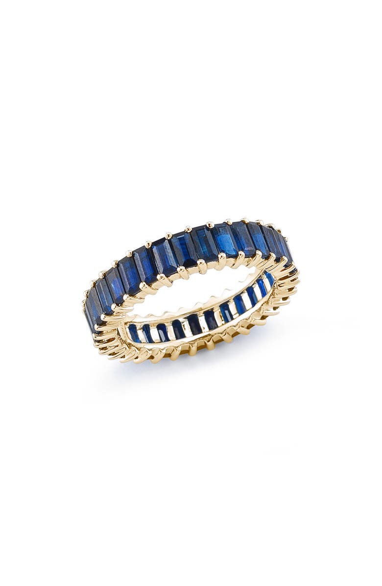 Dana Rebecca Designs Kristyn Kylie Sapphire Baguette Ring, Main, color, 