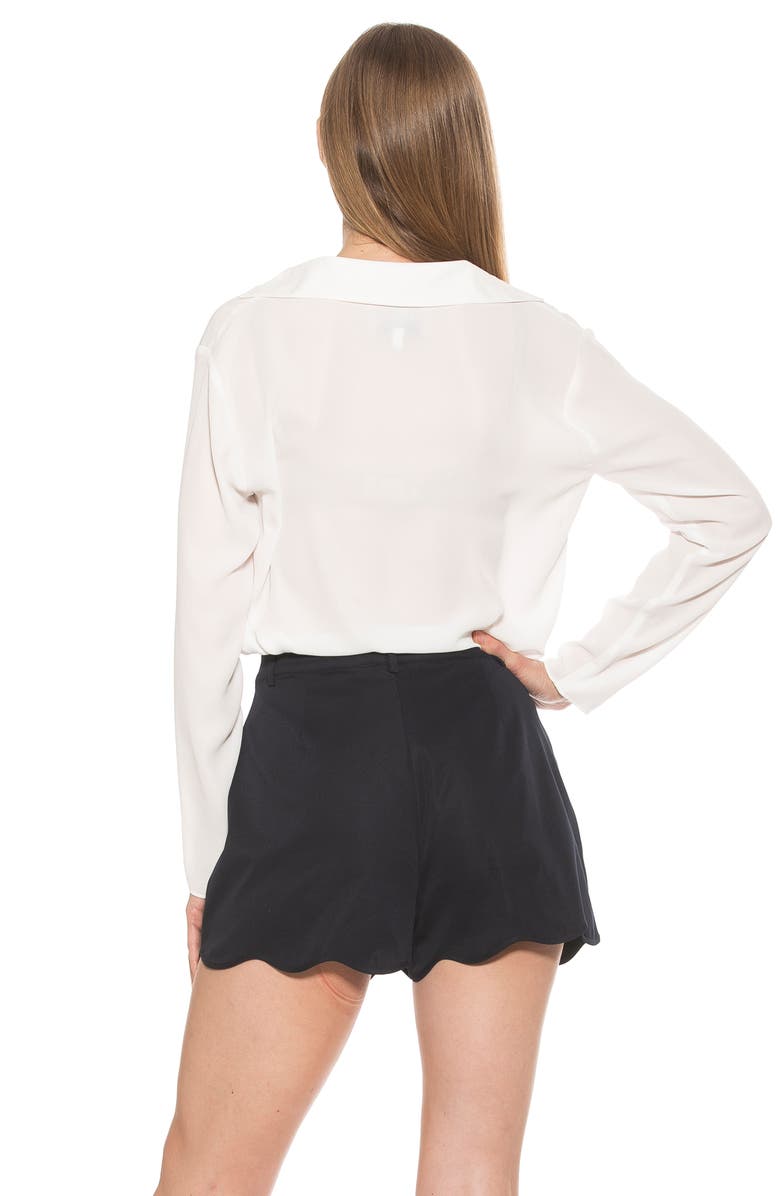 Alexia Admor Lori Long Sleeve Blouse, Alternate, color, Ivory