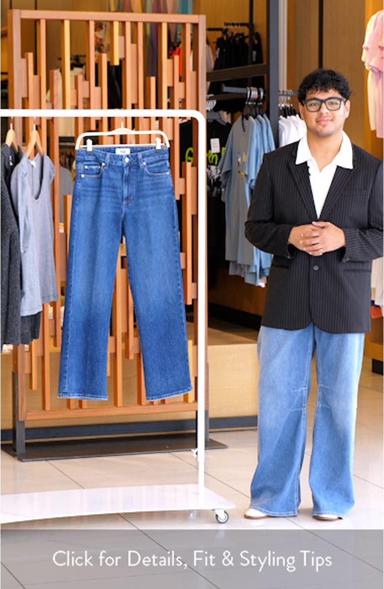 Leenah High Waist Ankle Wide Leg Jeans, sales video thumbnail