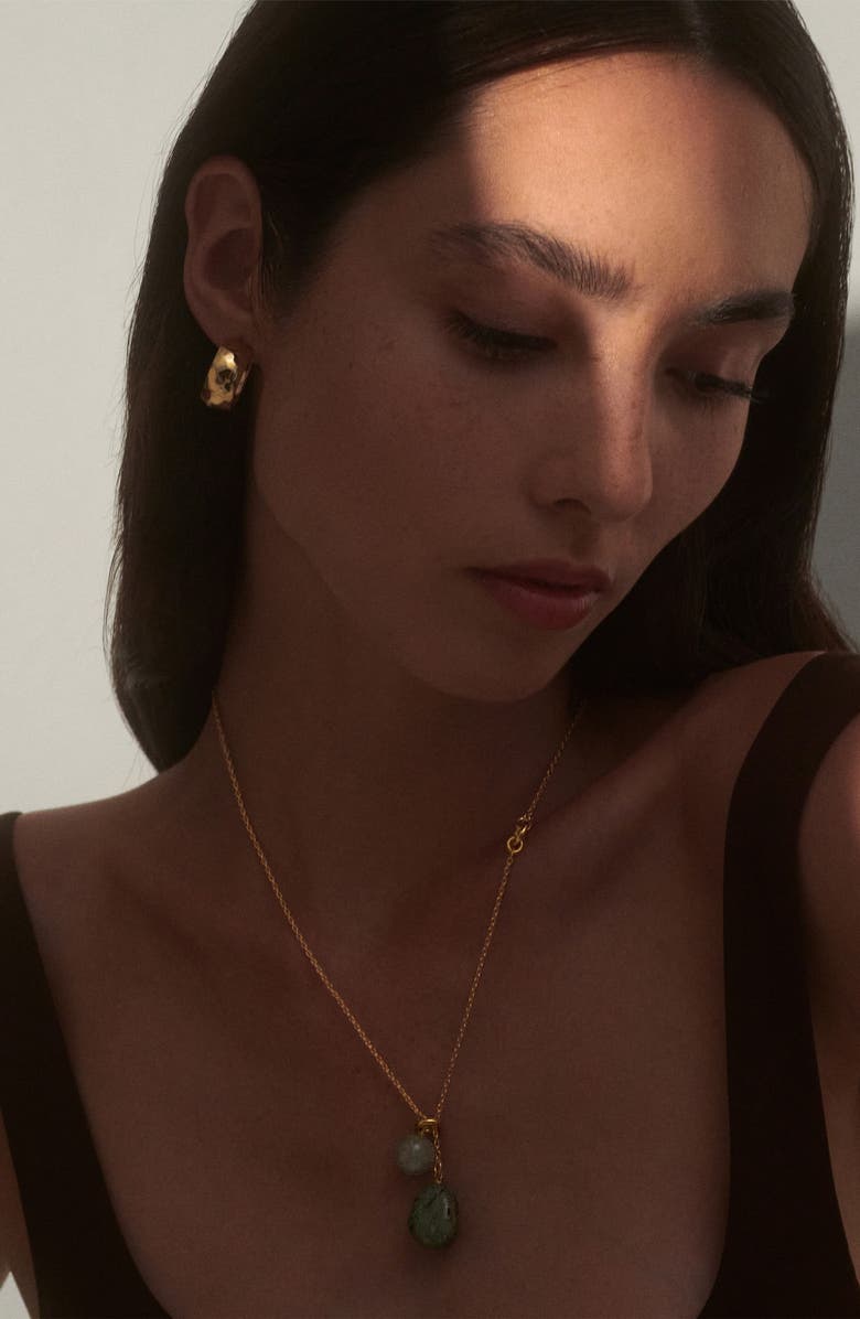 Lady Grey Jasper Necklace, Alternate, color, Gold