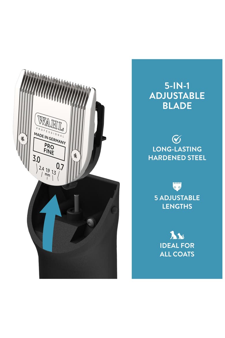5-in-1 Adjustable Stainless Steel Pet Clipper Blade, Alternate, color, Chrome
