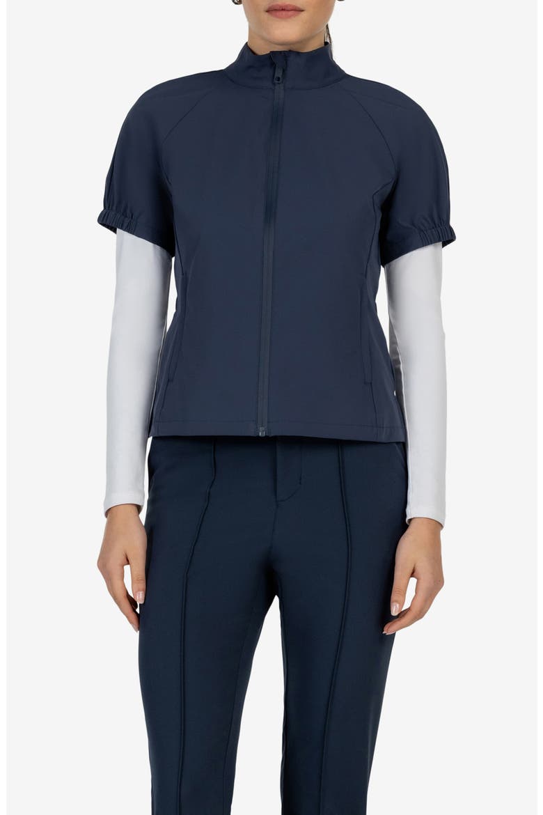 Tour Short Sleeve Windshell, Main, color, MIDNIGHT