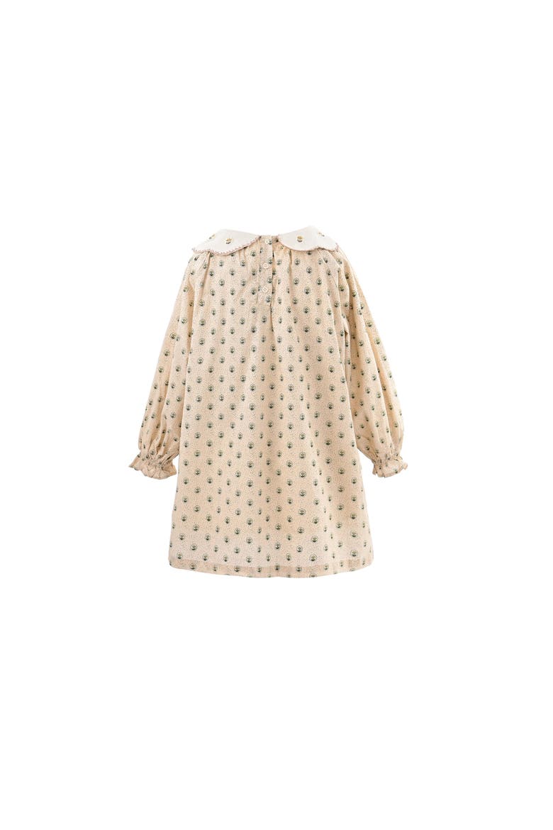 Floral Smocked Dress, Alternate, color, Beige