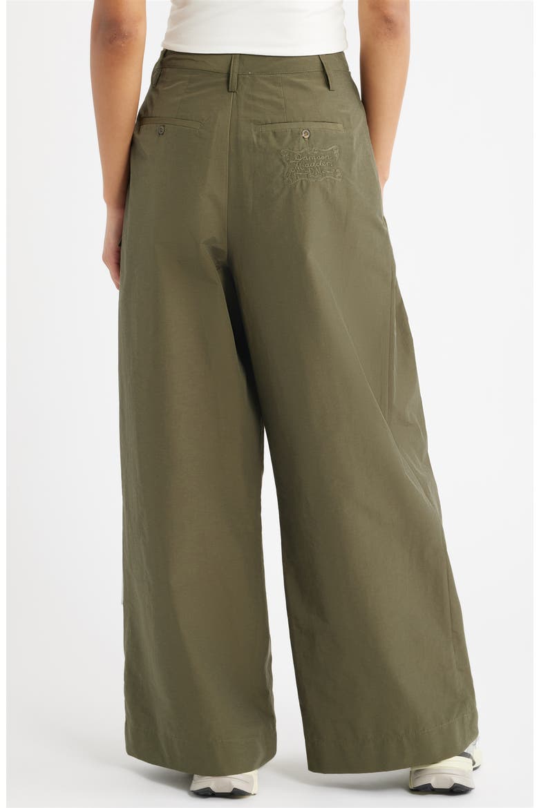 Fabia Pleated Wide Leg Pants, Alternate, color, KHAKI