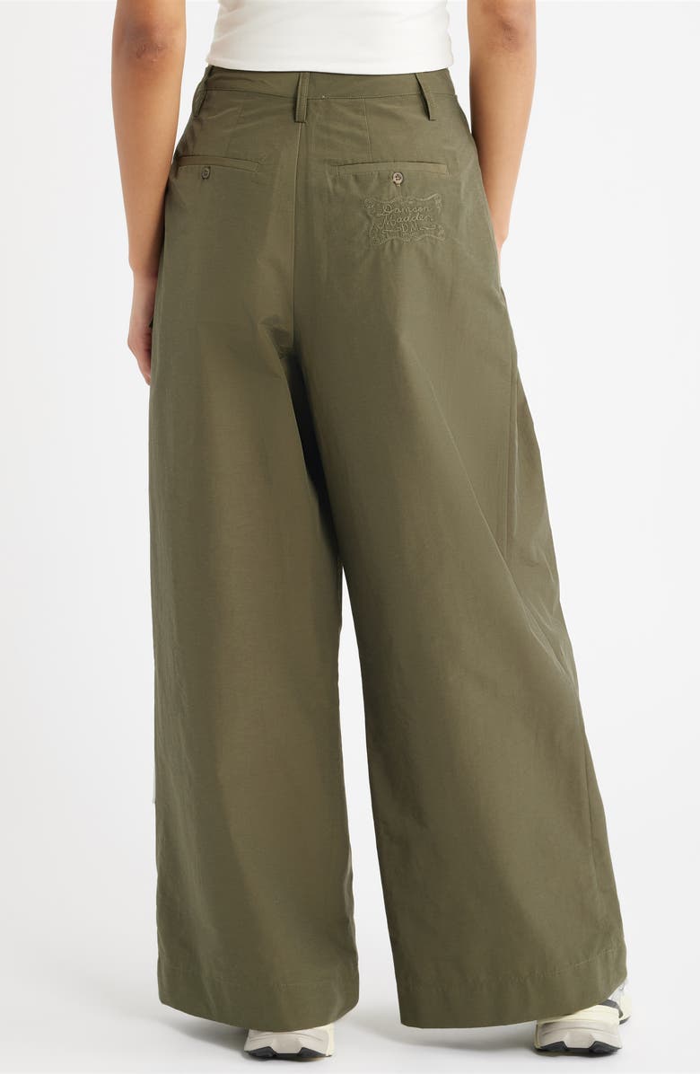 Damson Madder Fabia Pleated Wide Leg Pants, Alternate, color, Khaki