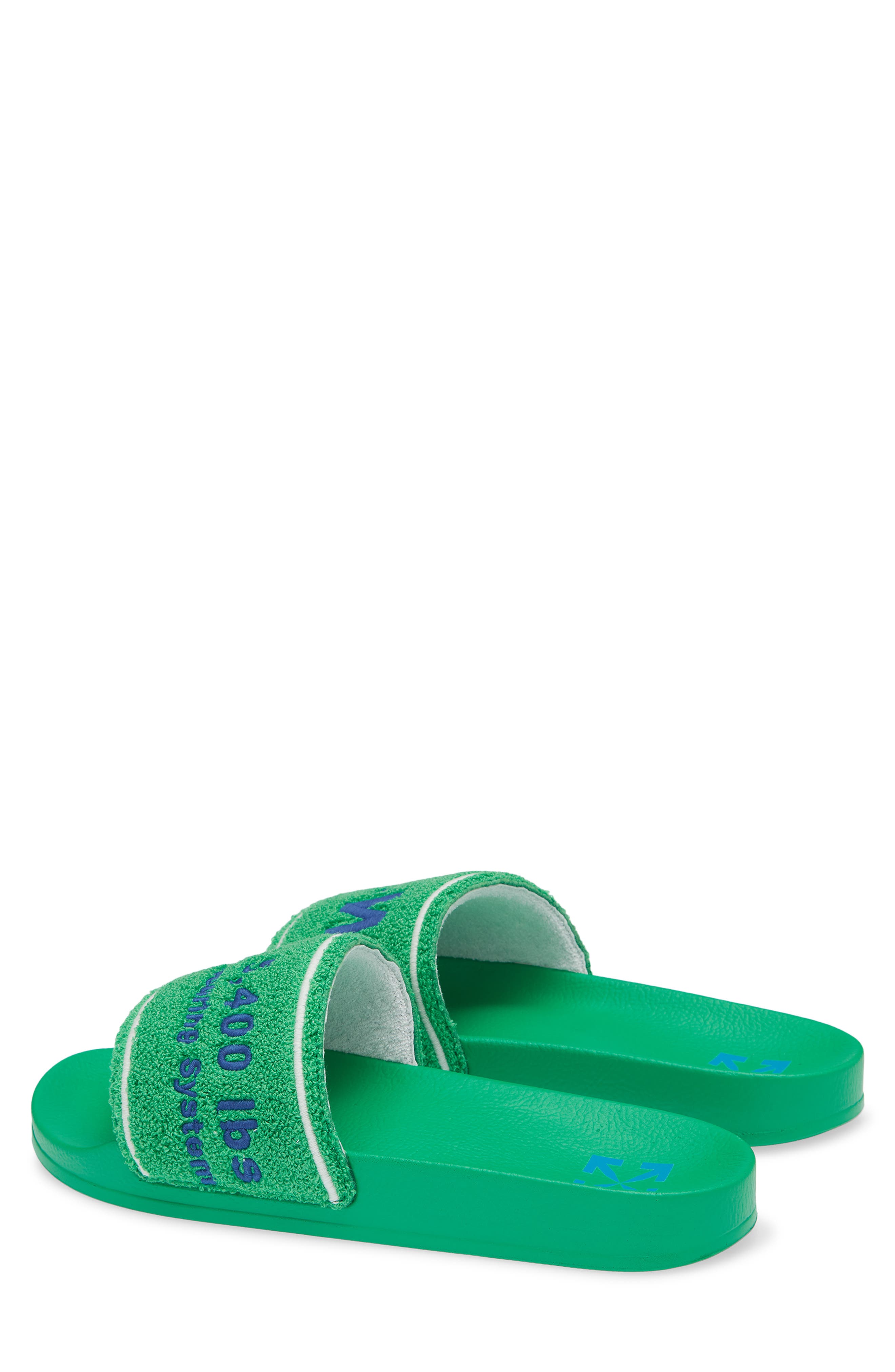 Towel Embroidered Slide Sandal - image 2