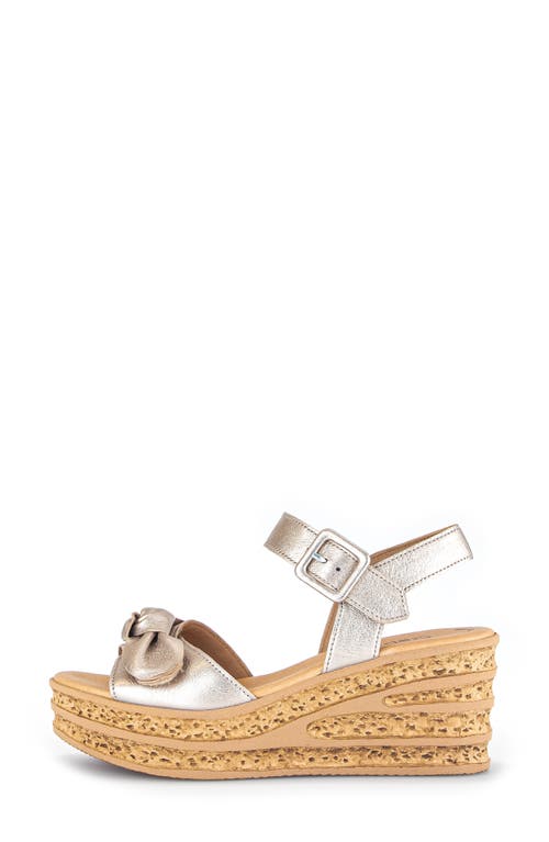 Gabor 44.653 Platform Wedge Sandal In Puder