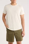 BUCK MASON Pima Cotton Curved Hem Crew T-Shirt