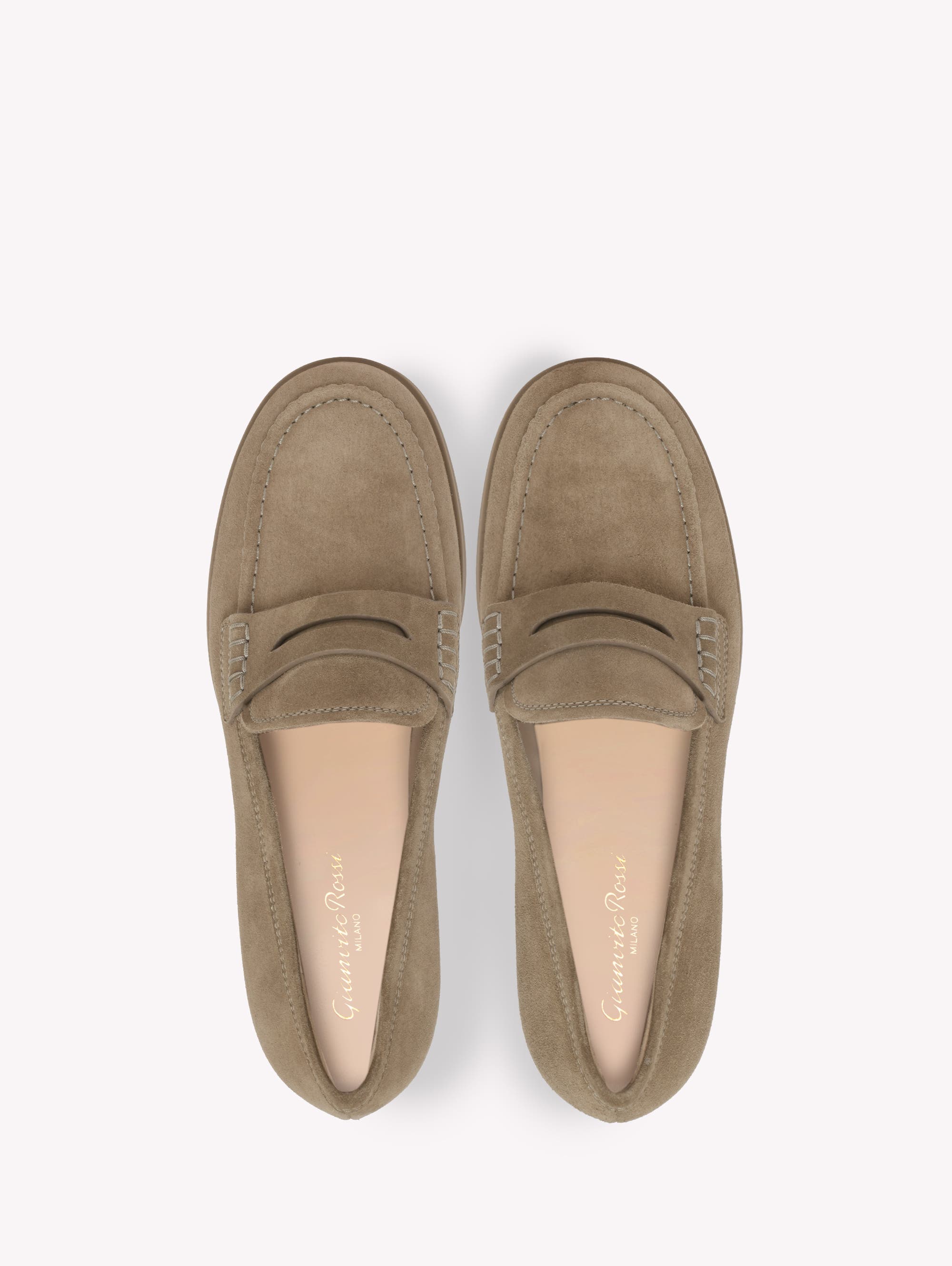 Gianvito Rossi Georgie Mocassin, Alternate, color, Metallic Brown