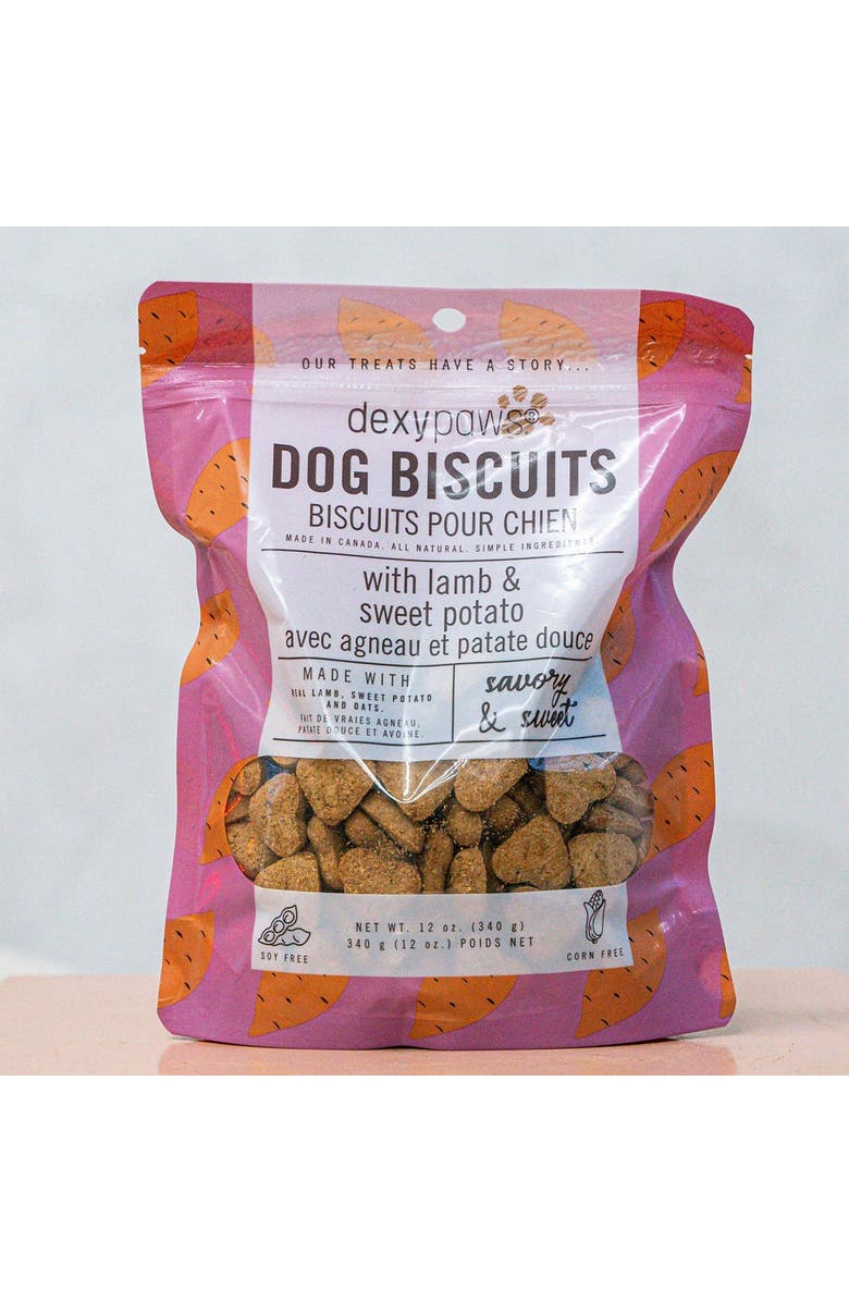 Dexypaws Lamb & Sweet Potato Dog Biscuits 12Oz Natural Pet Treats, Alternate, color, Brown