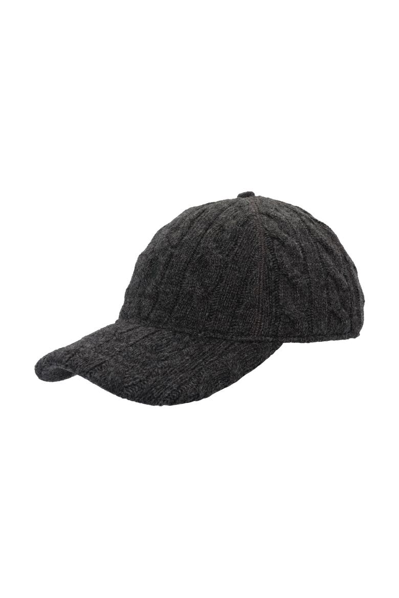 Cable Baseball Hat, Main, color, Barclay Grey Heather