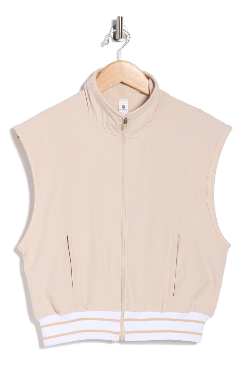 Fleece Inside Club Vest, Alternate, color, MIST SAND