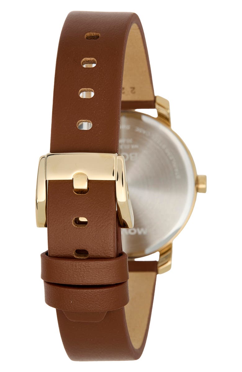 Movado Bold Access Leather Strap Watch, 31mm, Alternate, color,