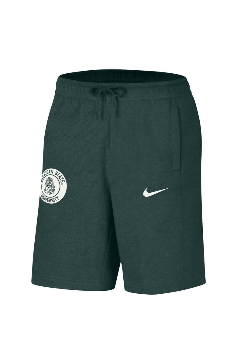 Nike Men's Nike Green Michigan State Spartans Logo Shorts, Alternate, color, 