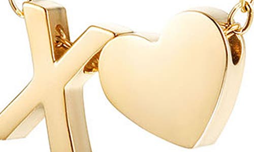 Jane Basch Designs Initial Heart Pendant Necklace In Gold