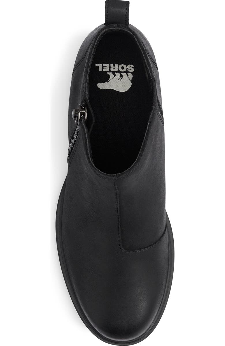 SOREL Evie II Zip Waterproof Ankle Boot, Alternate, color, Black/ Black