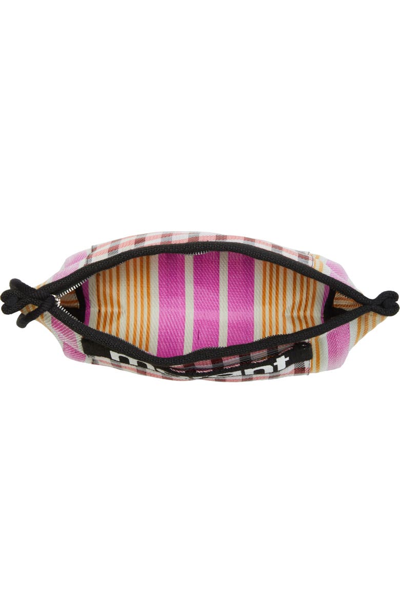 Isabel Marant Powden Logo Clutch, Alternate, color,