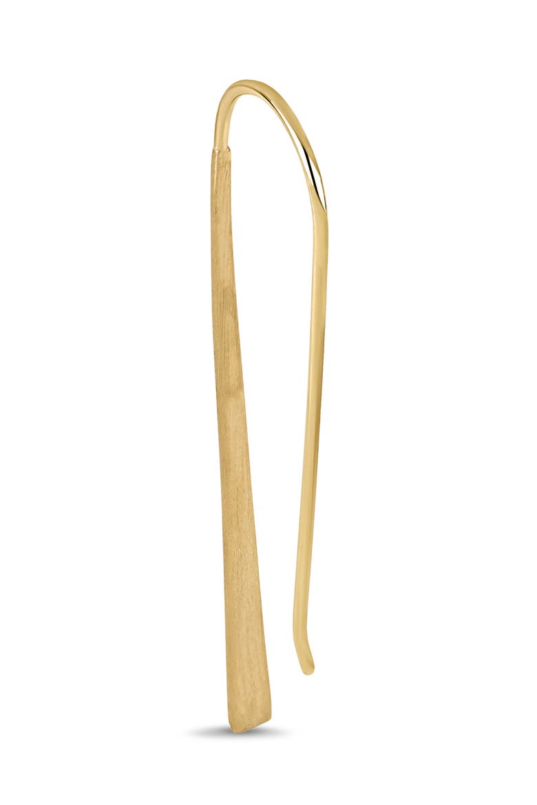 14K Gold Long Bar Drop Threader Earrings (Online Trunk Show), Alternate, color, 14K YELLOW GOLD