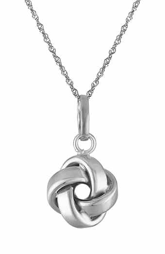 FZN 14K Gold Knot Pendant Necklace