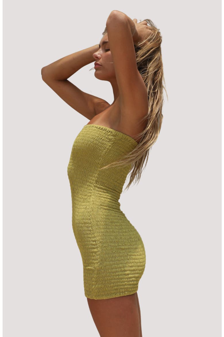 Conchita Strapless Minidress, Alternate, color, SOFT SAGE