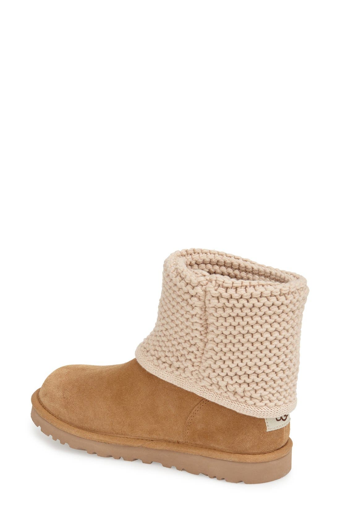 UGG<sup>®</sup> Shaina Knit Cuff Bootie, Alternate, color, 