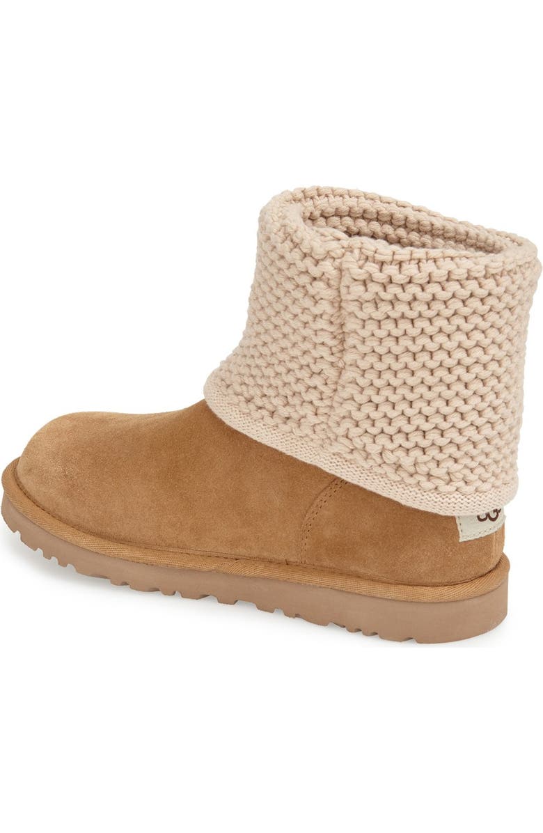 UGG<sup>®</sup> Shaina Knit Cuff Bootie, Alternate, color,