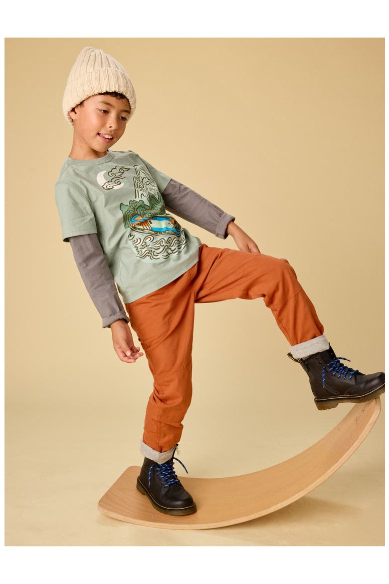 Cozy Does It Lined Pants, Alternate, color, Ginger Bread