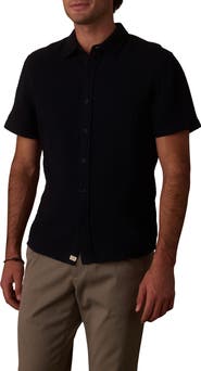 The Normal Brand Kalo Cotton Gauze Short Sleeve Button-Up Shirt