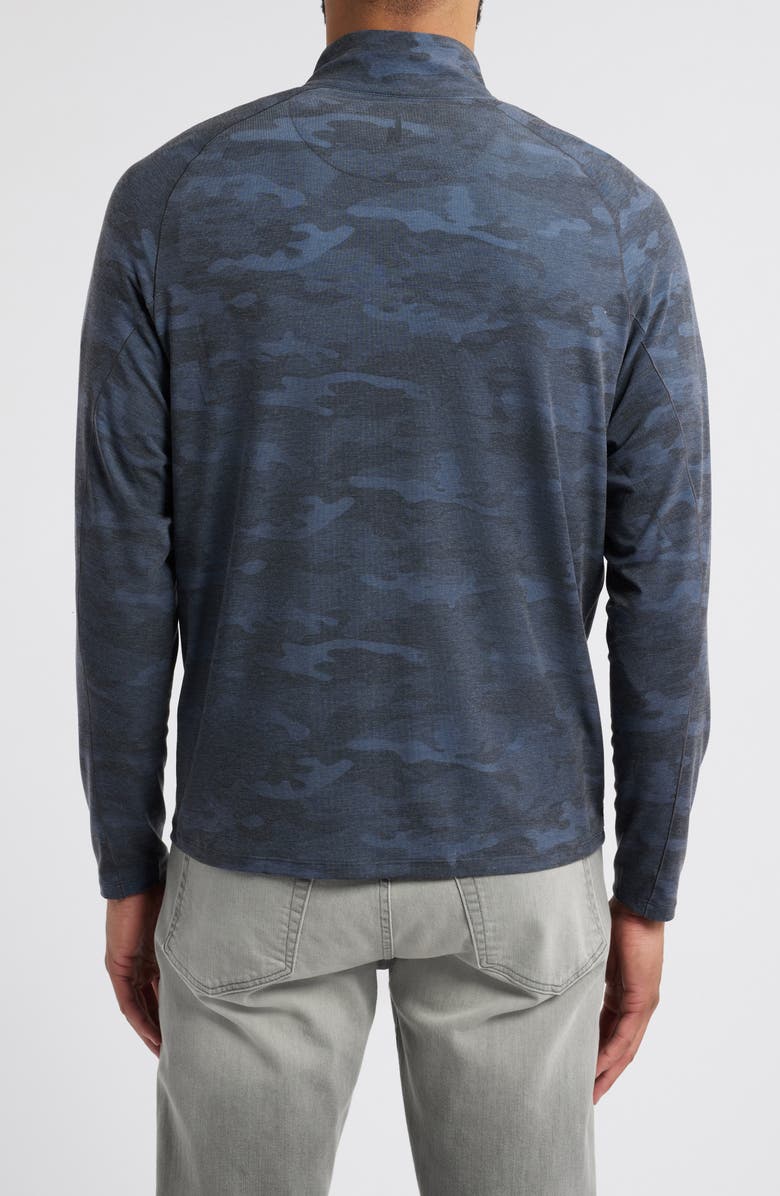 johnnie-O Patton Camo Half Zip Pullover, Alternate, color, Heather Bl