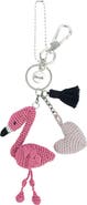 The Sak Yarnicharmz Hand Crochet Dangle - Flamingo