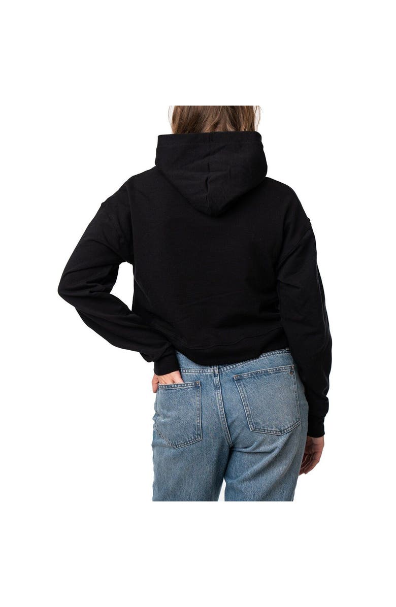 LUSSO Women's Lusso Black Golden State Warriors 2022 NBA Finals Champions Layla Cropped Pullover Hoodie, Alternate, color, 