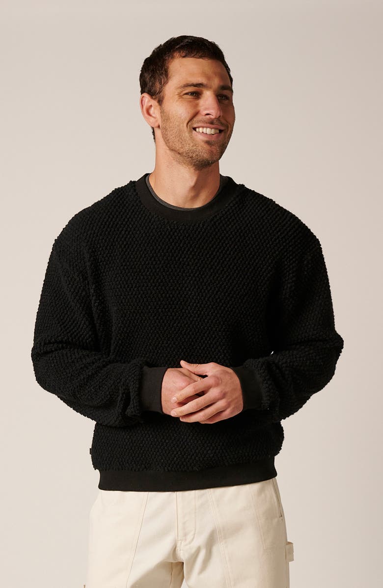 LEISURE LAB Niseko Wool Crewneck, Alternate, color, Apres Noir