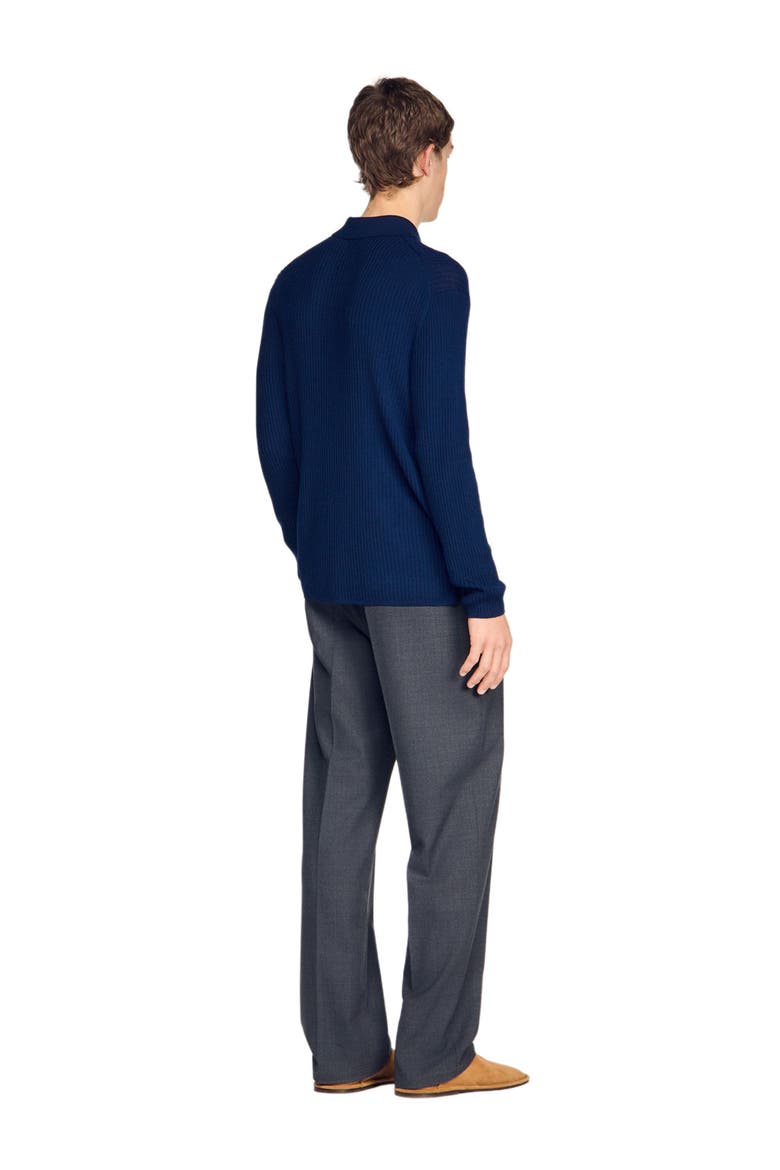 Rib knit shirt, Alternate, color, Royal blue