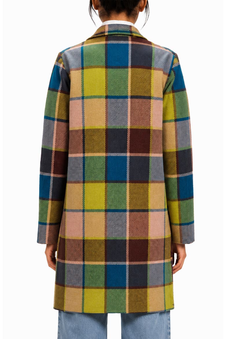 Easton Plaid Coatigan, Alternate, color, GARDEN PLAID